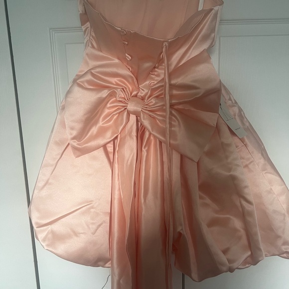 Elegant Pink Strapless Dress - Picture 11 of 11